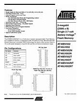 DataSheet AT49LV002 pdf